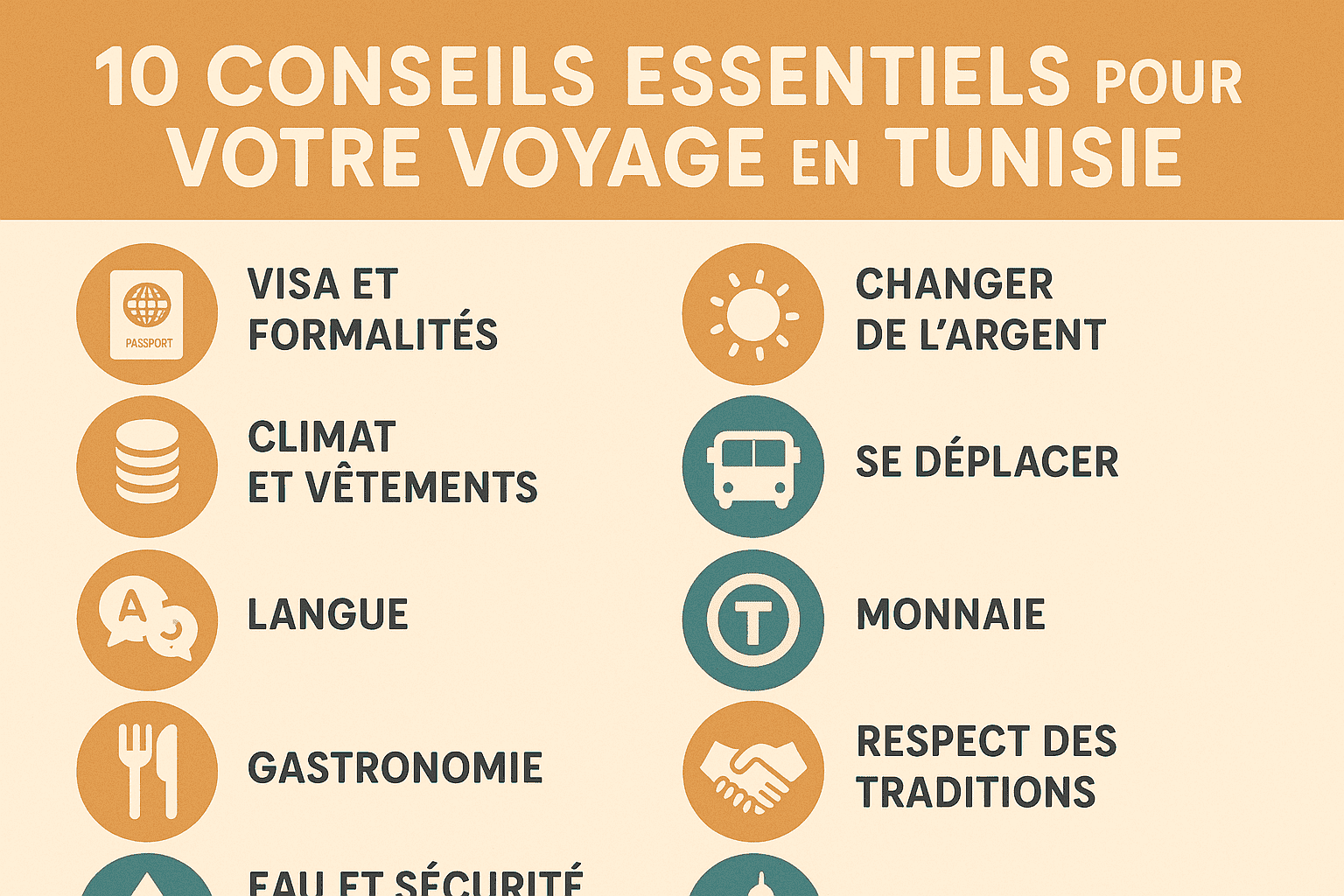 Conseils voyage Tunisie 2025